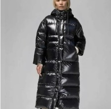 New Nike Jordan Women Down Fill Loose Fit Hooded Parka Black 375 FV7143 010 Lrg