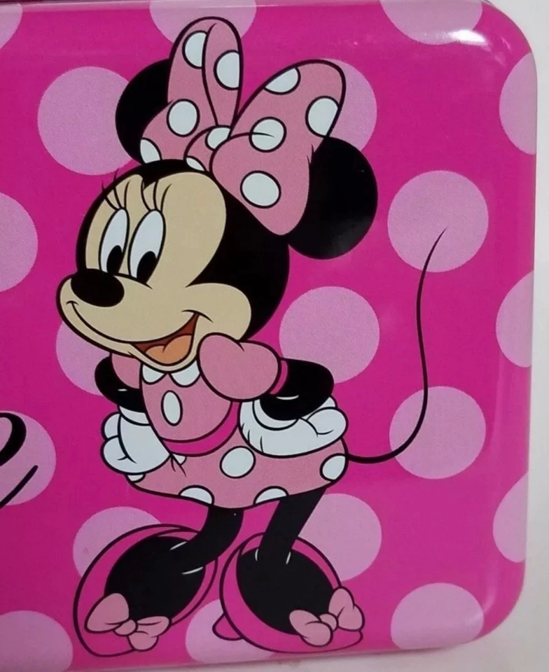 DISNEY Minnie Mouse Metal Storage Tin Trinket. Pencil box. New - Image 4 of 4