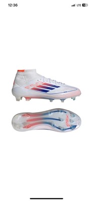 Adidas Women\'s F50 Elite Mid FG \'White Blue\' ID9203 Soccer Multi Size Adiads F50 Women main image 4