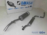 Imasaf Auspuff Set Mitteltopf + Endtopf für VW Jetta I 1.6 + GLI + 1.8 1978-1984