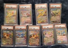 PSA 9 Collection of 9 Eevee Prismatic Evolutions !! See pic!!!