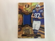 2024 Panini Gold Standard Newly Minted Memorabilia /499 Laiatu Latu Rookie RC