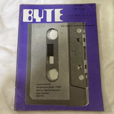 Vintage Byte Magazine Small Systems Journal #7 March  1976 Cassette Interface