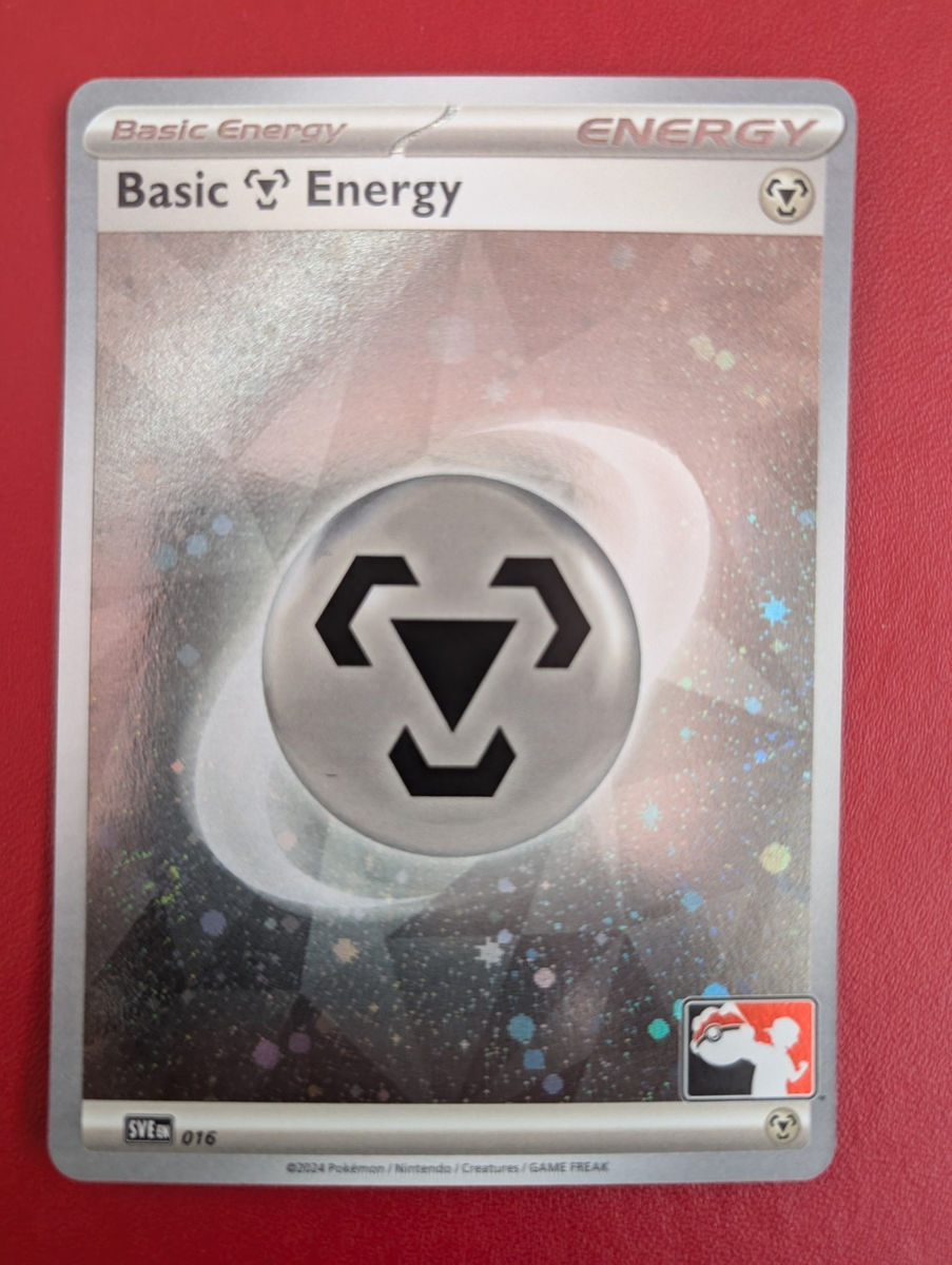Play Stamp Pokemon TCG Prize Pack Series 7 SVE 016 Metal Energy