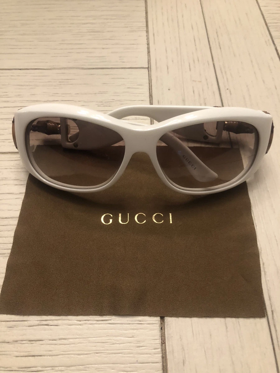 Gucci Aviator White Sunglasses for Women for sale | eBay display picture 2