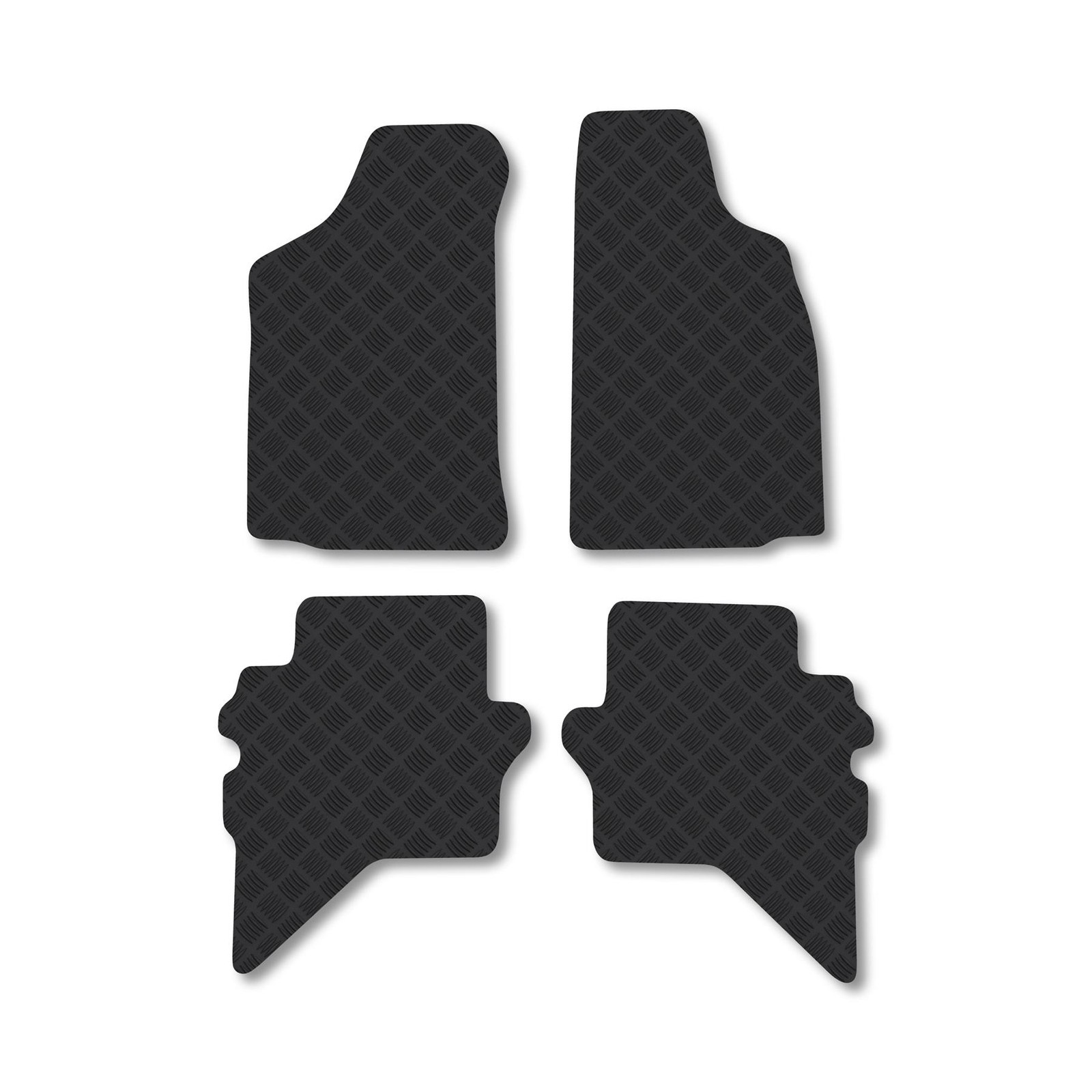Ford Ranger Double Cab 1996-2006 Van Floor Mats Rubber Tailored Fit Heavy-Duty