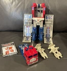 Vintage G1 Optimus Prime Hasbro 1988 Transformers Figure Powermasters w/Trailer