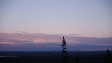 Landscape finland forest nature sky Custom Gaming Mat Desk