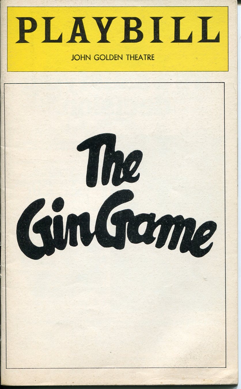 Jessica Tandy E. G. Marshall Mike Nichols Hume Cronyn The Gin Game 1978