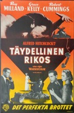 DIAL M FOR MURDER Finnish movie poster 1954 ALFRED HITCHCOCK GRACE KELLY