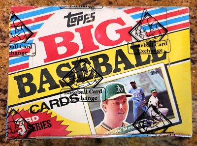 1988 Topps Big Baseball SEALED BOX BBCE Wrapped 36 Packs Mark McGwire Series 3