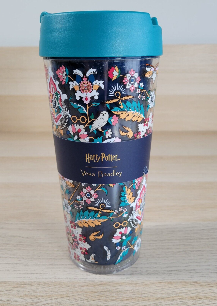 Vera Bradley x Harry Potter Home To Hogwarts Tumbler 16 oz Travel Mug Cup  Lid