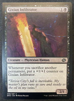 Gixian Infiltrator - MTG Magic - Brothers War - Miscut Squared Top