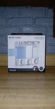 Better Living CLEAR CHOICE Chrome 3-Compartment Shower Soap Dispenser