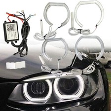Crystal DTM Shape LED Angel Eye Bluetooth RGB DRL Turn Signal Fits 07-13 E92 E93