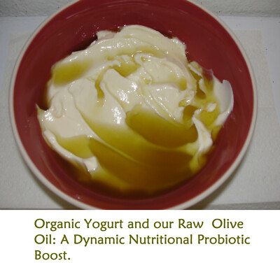 ORGANIC,  UNFILTERED, RAW EXTRA VIRGIN  OLIVE OIL .