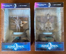 1998 Star Trek Champions Captain Kirk and Bird of Prey Fine Pewter Figures
