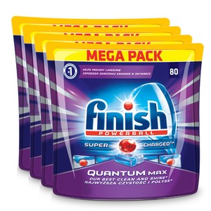320pk FINISH Quantum Super Dishwashing Tablets Dishwasher Detergent Clean Dishes