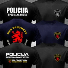 Slovenia Police Special Forces Unit Red Panthers Specialna Enota Swat T-shirt 