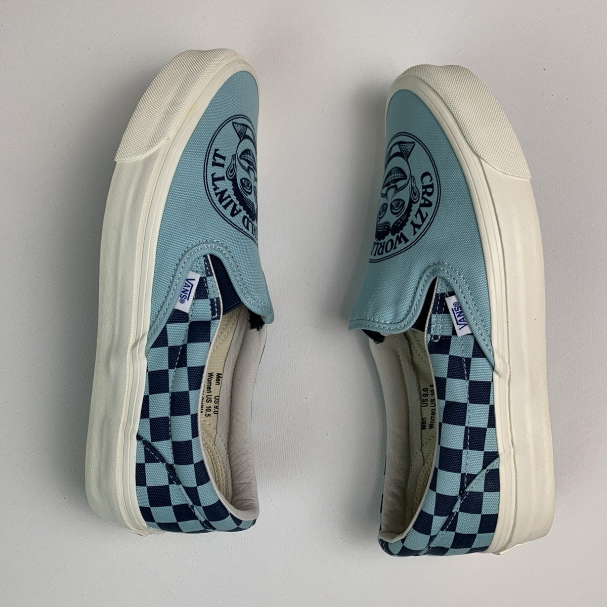 Vans Vault x John Van Hamersveld Mens 9 Blue OG Classic Slip-On LX 