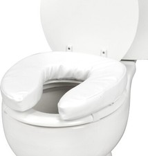 Raised Toilet Seat Cushion with Seat Cover - 2 Inch Pad, Tear-Resistant, FSA H