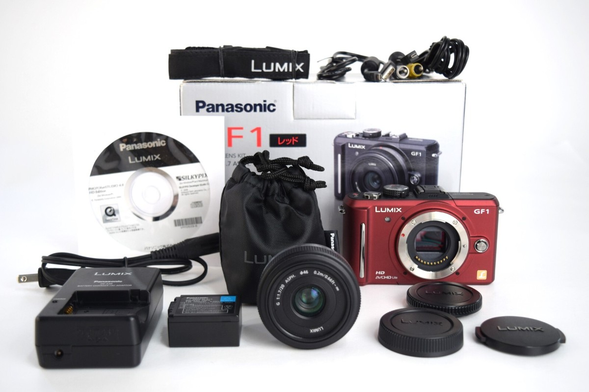 Near Mint] Panasonic LUMIX DMC-GF1 Red + G 20mm F/1.7 ASPH 