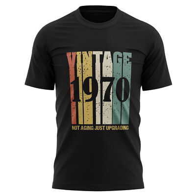 T-Shirt 55. Geburtstag für Papa Vintage 1970 Not Aging lustig Herren Geschenkidee