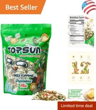Dried Ramen Toppings Vegetable Mix 14oz, 12 Veggie Blend with Added Superfood...
