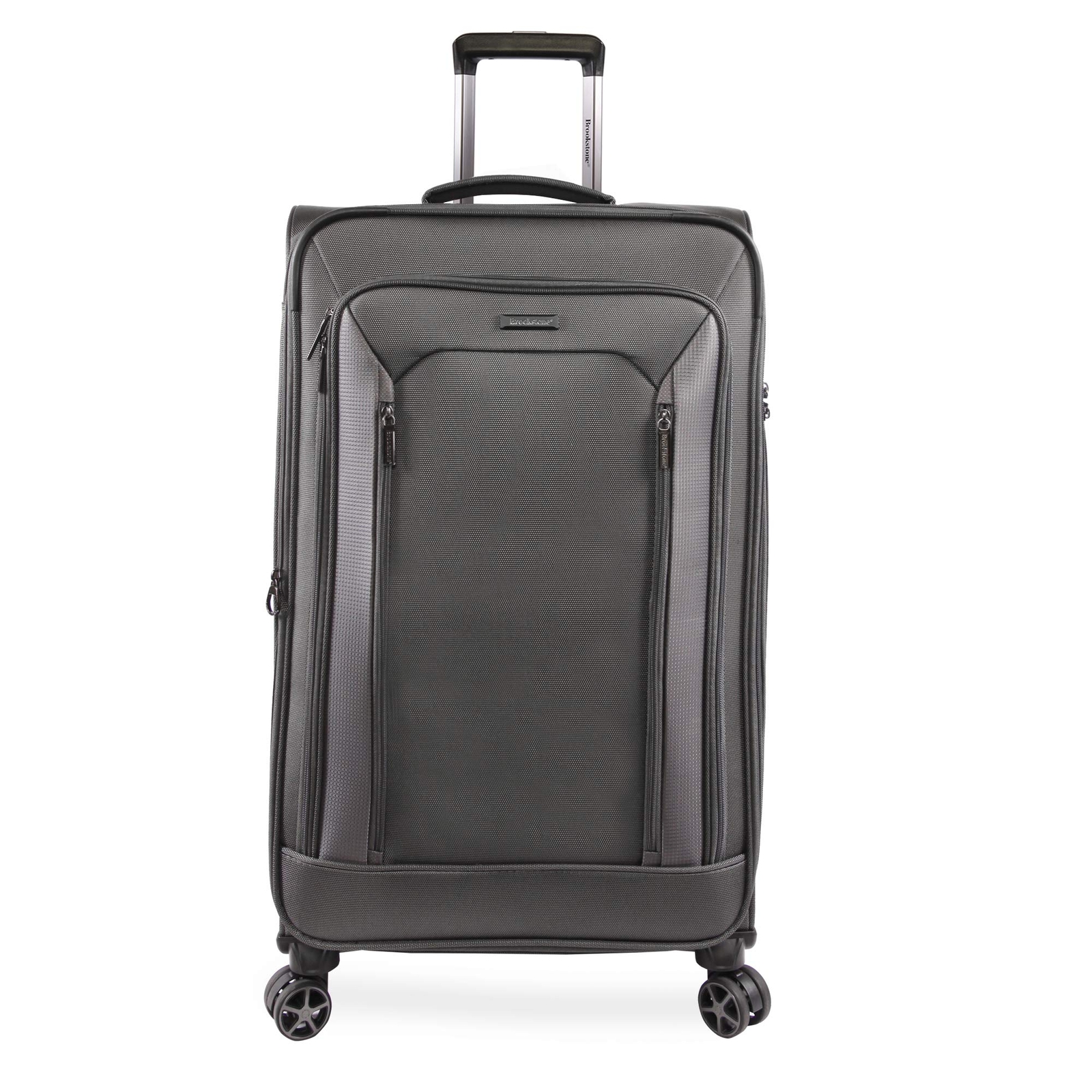 Brookstone Luggage Elswood Spinner Suitcase, Dark Charcoal, Check-in