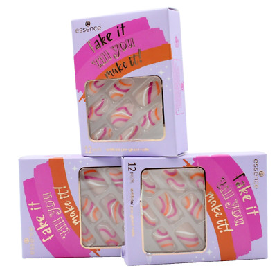3x essence fake it 'till you make it! artificial pre-glued nails Nr. 03 - NEU