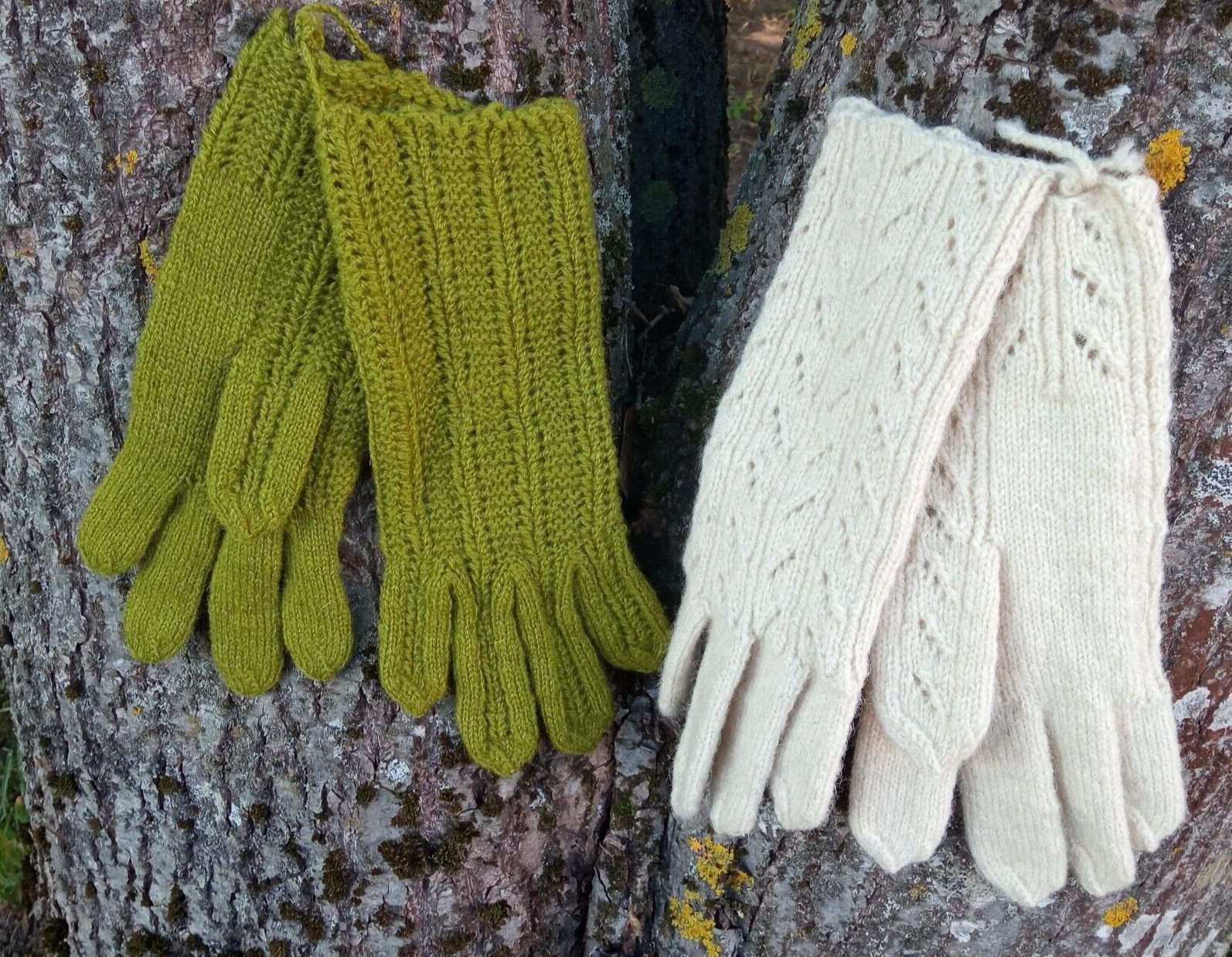 Guantes originales de lana tejidos a mano. Guantes cálidos letones.manoplas...