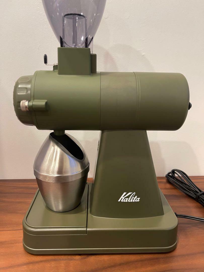Kalita Electric Coffee Mill Next G Army Green Kitchen USED From