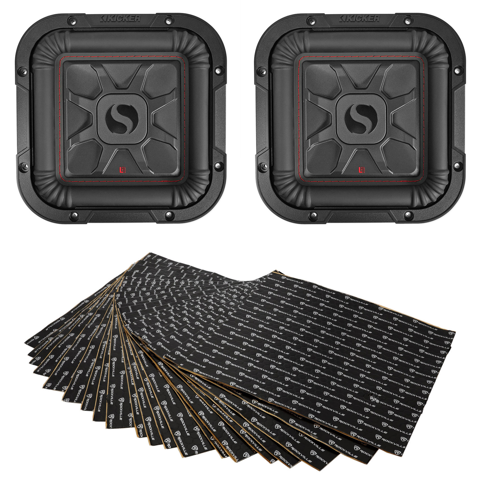 2 Автомобильные сабвуферы KICKER 46L7T82 мощностью 8 700 Вт L7T Комплект для подавления звуковой вибрации 62690₽