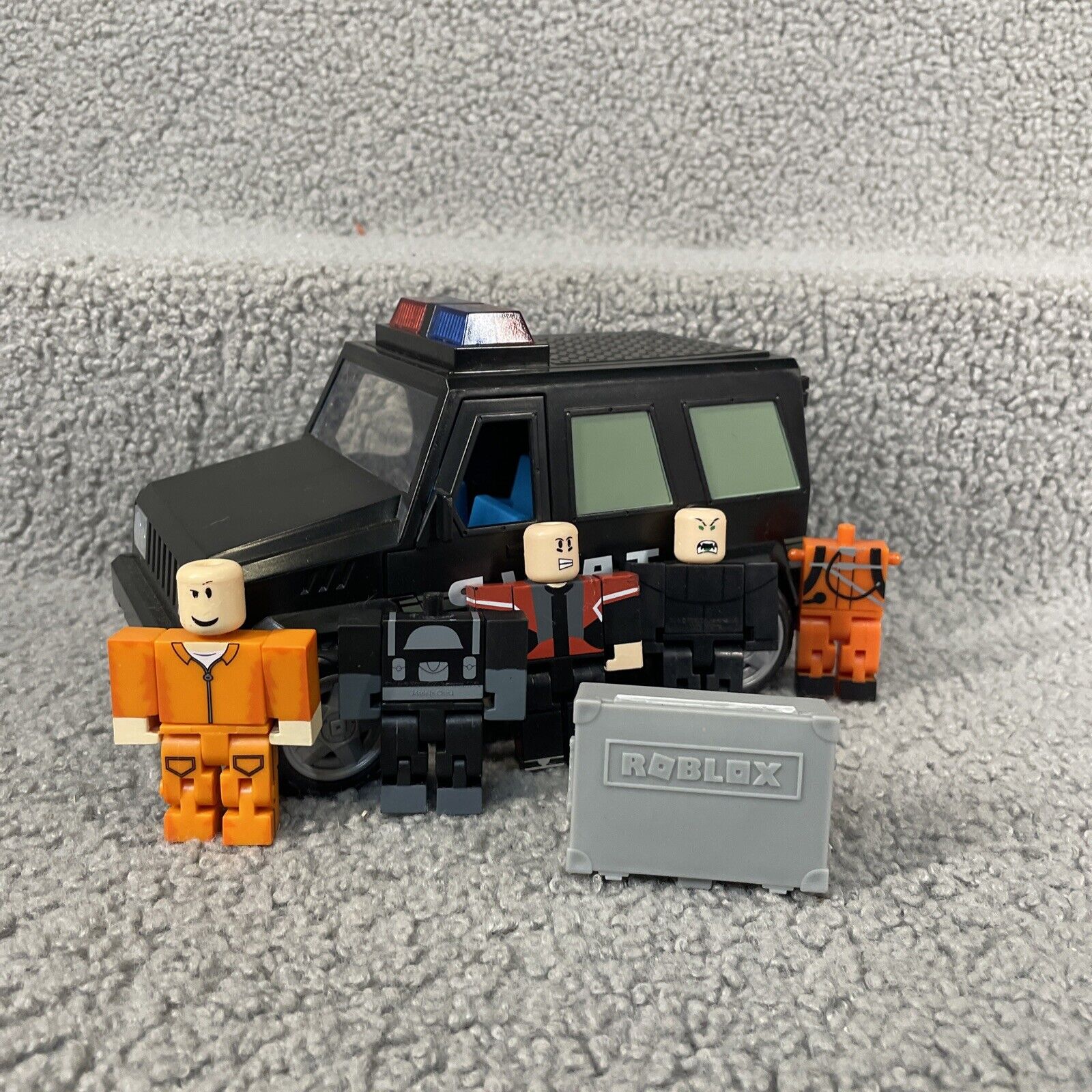 Lot of Lego Mix Roblox Action Figures with Swat Car