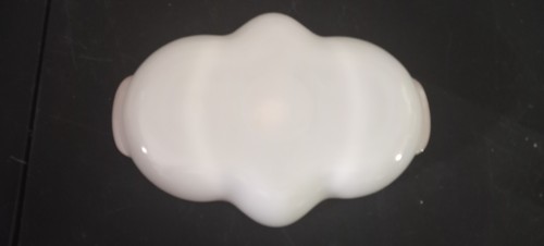 Anchor Hocking Fire King Milk Glass Divided Serving Dish W/ Original Sticker - Picture 8 of 15