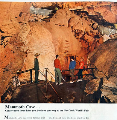 1964 Sinclair Oil Advertisement Mammoth Cave National Park Kentucky Automobilia