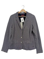 edc by Esprit Damen Blazer Sweatblazer Gr. M/38 Grau Meliert Casual
