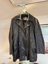 SCHOTT NYC Leather Pea Coat XXL