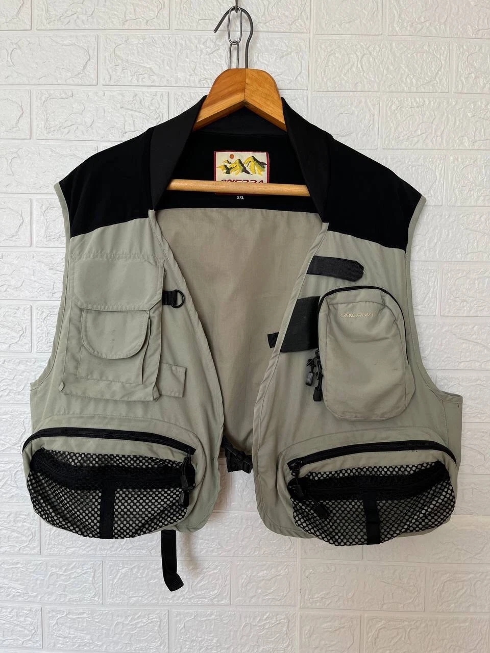 Vtg Scierra Nevada Vest XXL Gorpcore Tactical Fly Fishing Utility Y2K Outdoor