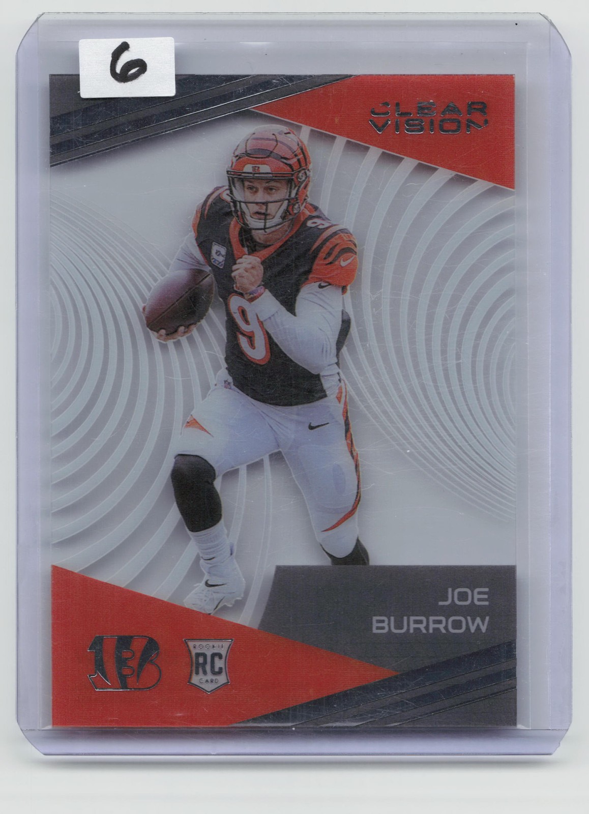 2020 Panini Chronicles #CV-1 Joe Burrow Clear Vision Rookies