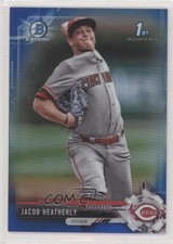 2017 Bowman Draft Chrome Blue Refractor 69/150 Jacob Heatherly #BDC-18 fm0