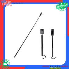 Long 77in Invisible Selfie Stick for Insta360 ONE X5,X4, X3, X2, X, GoPro, Black