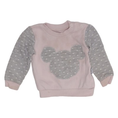 Sweatshirt, Größe: 48, Pink/Grau, Gepunktet, Unisex (Kinder) #FBx