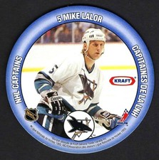 1993-94 Kraft NHL Captains Disc #5 Mike Lalor & 24 Mark Tinordi