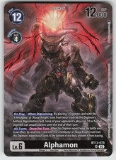 Alphamon (Pre-Release Participation Card) SR Secret Crisis BT13-075 SR NM