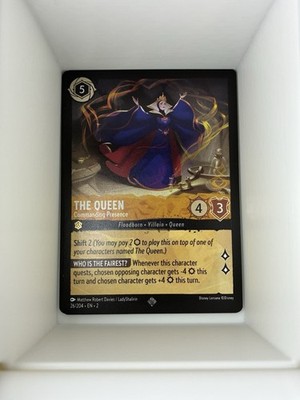 The Queen - Commanding Presence 26/204 Rise of the Floodborn Cold Foil. N