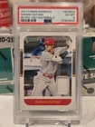 SHOHEI OHTANI 2021 PANINI DONRUSS RETRO 1987 JERSEY PATCH #87MSO PSA 6 DODGERS!