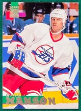 Dave Manson - 1994-95 Topps Stadium Club #61 - Winnipeg Jets Hockey Card