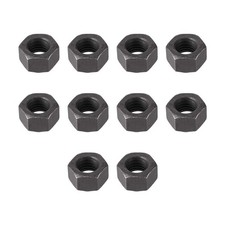 uxcell Hex Nuts, M12x1.75mm Metric Coarse Thread Hexagon M12x1.75mm, Black