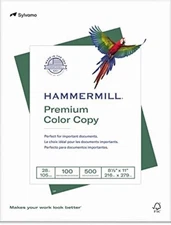 Hammermill Premium Color Copy Paper 28lb 8.5x11 1 Ream 500 Sheets